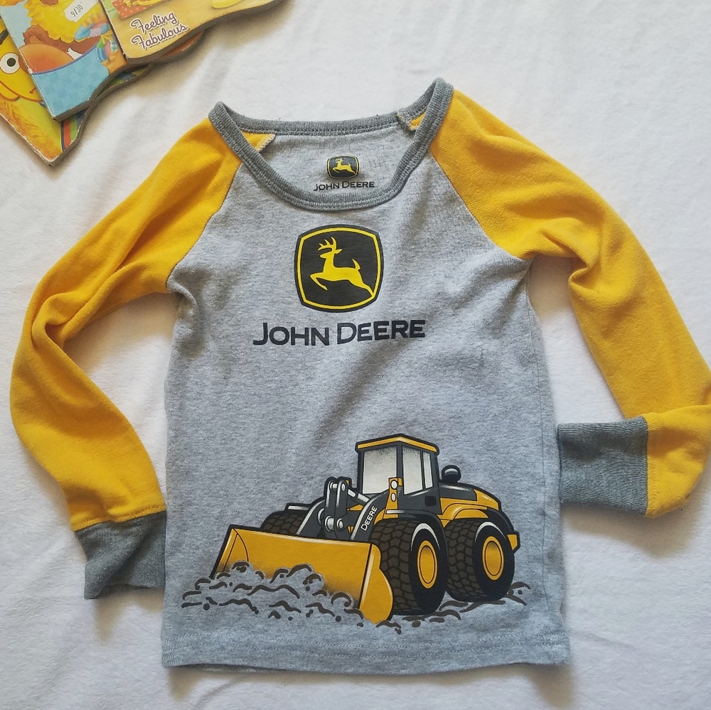 John Deere Bulldozer Longsleeve Top sz 4T